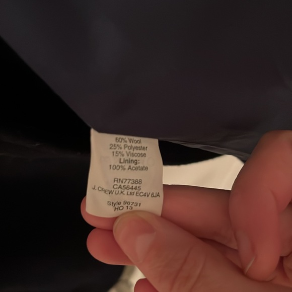 J. Crew Navy Pea Coat Womens Size 0 - Picture 4 of 6